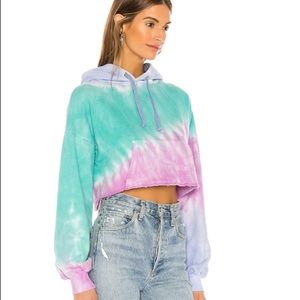 Lovers + Friends Maja crop hoodie